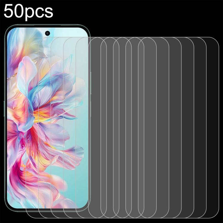 

For Honor X6c 4G 50pcs 0.26mm 9H 2.5D Tempered Glass Film
