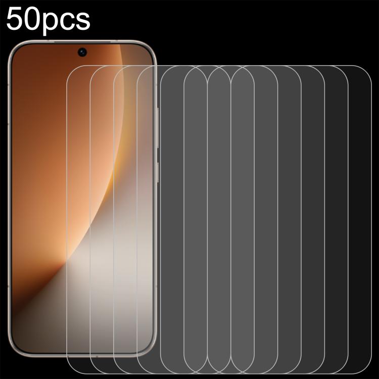 

For Honor Magic8 50pcs 0.26mm 9H 2.5D Tempered Glass Film
