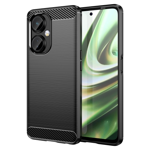 

For OnePlus Nord N30 Brushed Texture Carbon Fiber TPU Phone Case(Black)