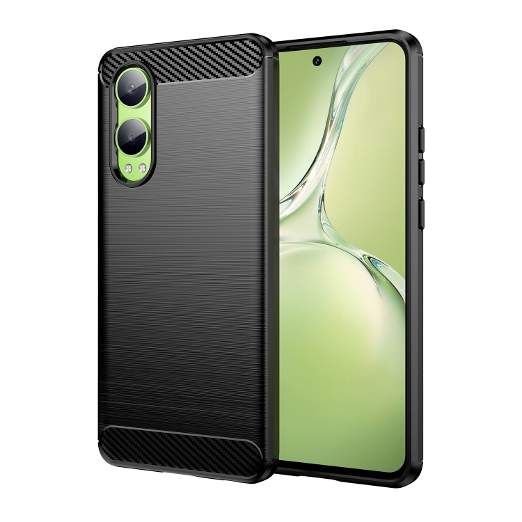 

For OnePlus Nord CE4 Lite Brushed Texture Carbon Fiber TPU Phone Case(Black)