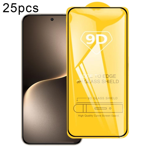 

For Honor Magic7 25pcs 9D Full Glue Screen Tempered Glass Film