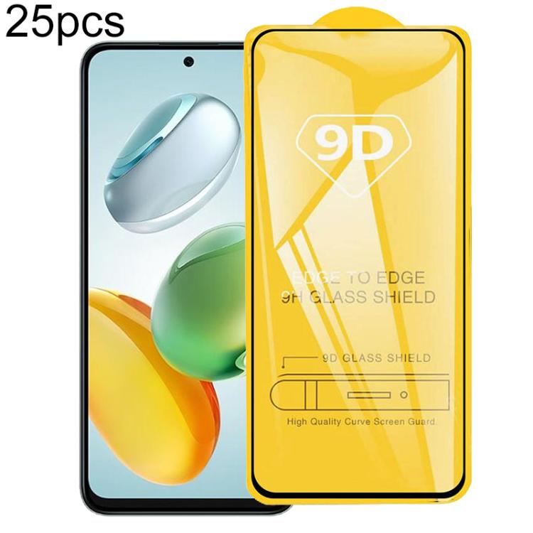 

For Honor Play 70 Plus 25pcs 9D Full Glue Screen Tempered Glass Film