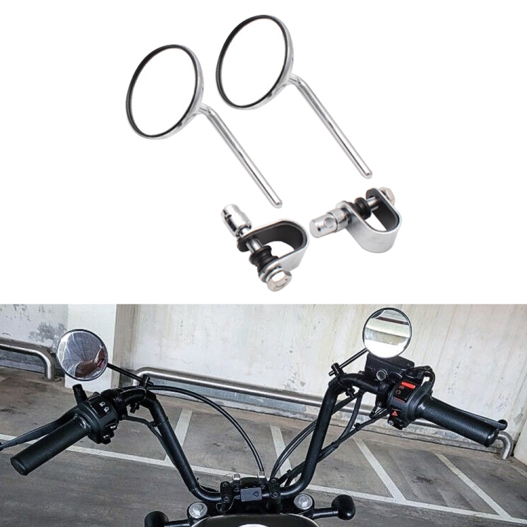 バイクミラー 10mm バイク ミラー シルバー いらだっ 丸型 360度回転
