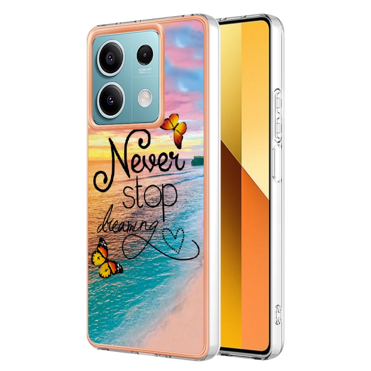 

For Xiaomi Redmi Note 13 5G Global Electroplating IMD TPU Phone Case(Dream Butterfly)