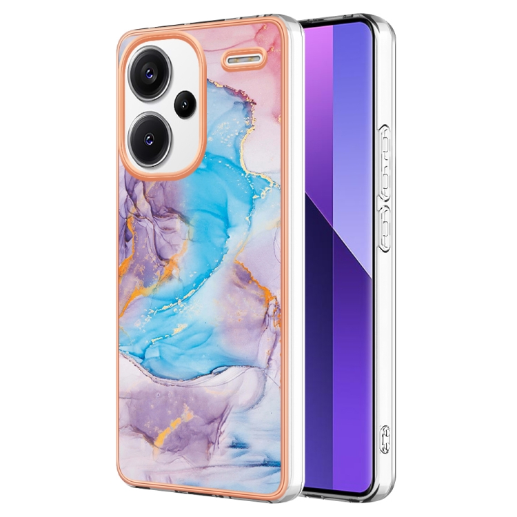 

For Xiaomi Redmi Note 13 Pro+ 5G Electroplating IMD TPU Phone Case(Blue Marble)