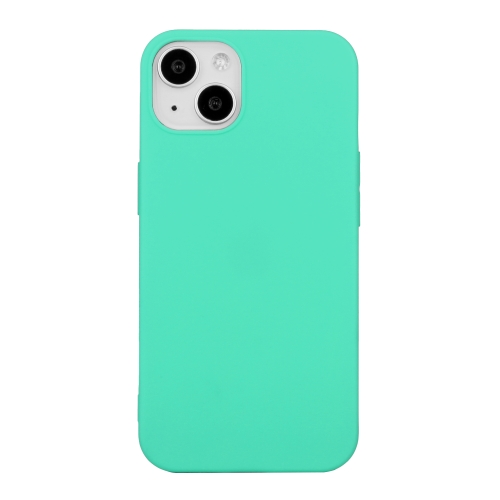 

For iPhone 15 Plus Shockproof Frosted TPU Phone Case(Mint Green)