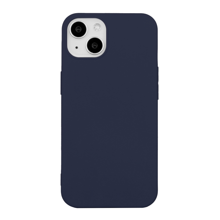 

For iPhone 15 Shockproof Frosted TPU Phone Case(Blue)