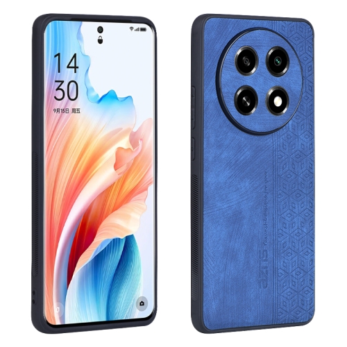 

For OPPO A2 Pro 5G AZNS 3D Embossed Skin Feel Phone Case(Sapphire Blue)