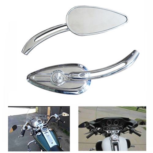 

SF104 Motorcycle Modified Retro Rearview Mirror Reflective Mirror(Plating Silver)