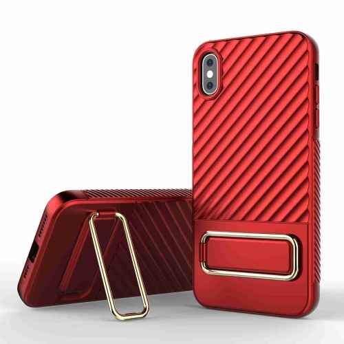 

For iPhone XS / X Wavy Textured Phone Case(Red)