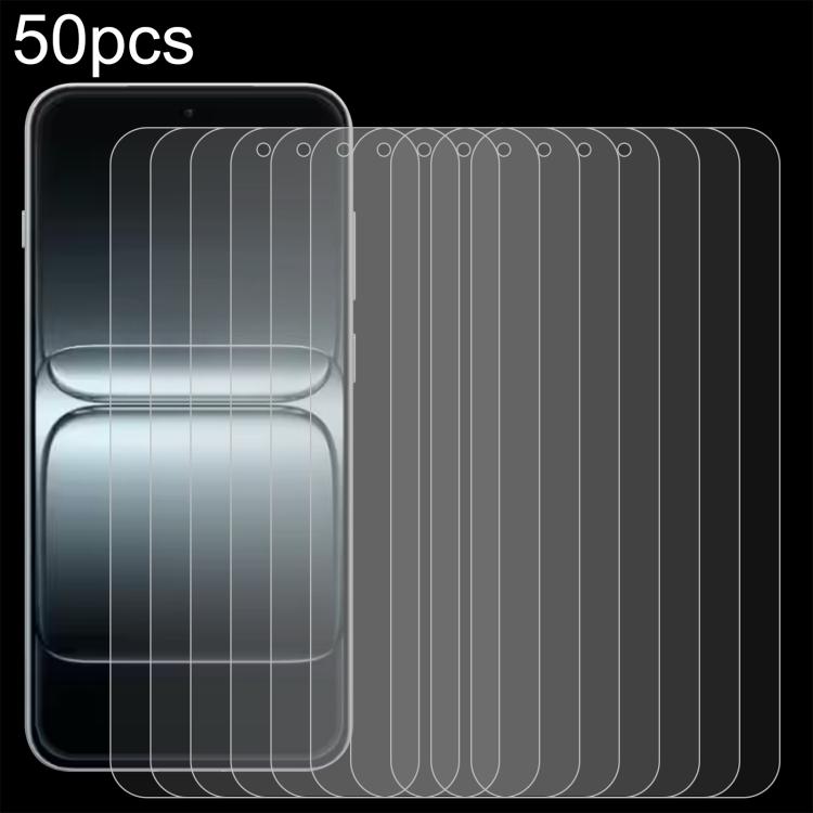 

For OnePlus 13T 50pcs 0.26mm 9H 2.5D Tempered Glass Film