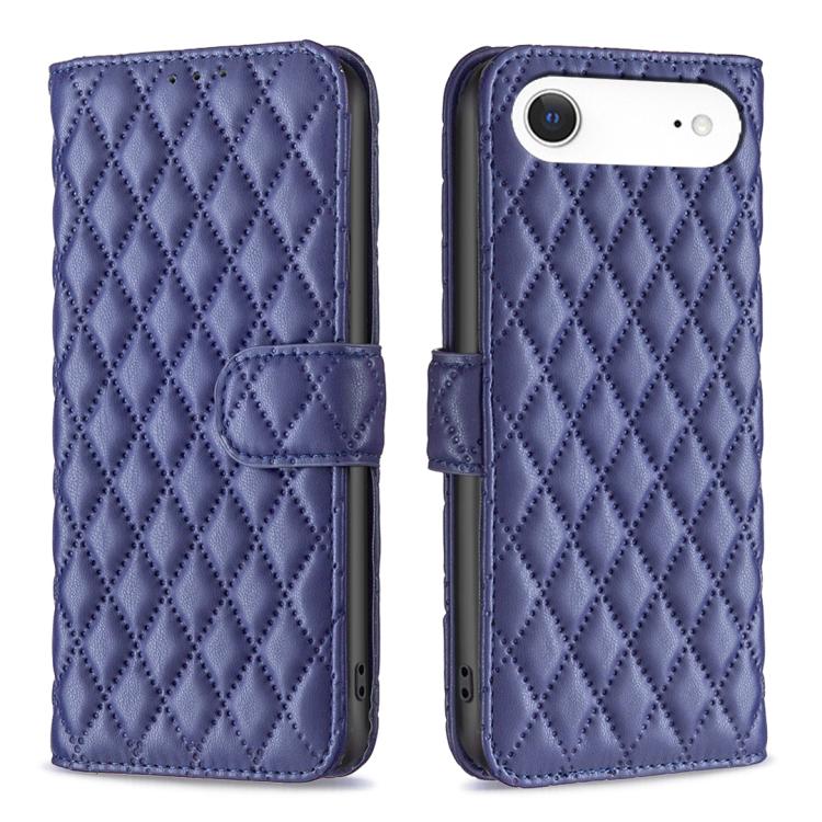 

For iPhone 17 Air Diamond Lattice Wallet Flip Leather Phone Case(Blue)