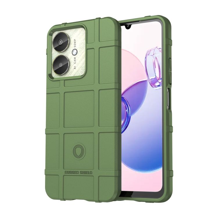 

For Xiaomi Redmi 13C 5G Full Coverage Shockproof TPU Phone Case(Green)
