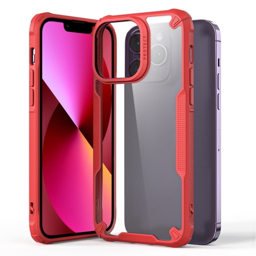 

For iPhone 13 Four-corner Glossy Shockproof Phone Case(Red)