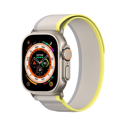 

For Apple Watch 42mm DUX DUCIS YJ Series Nylon Watch Band(Yellow)