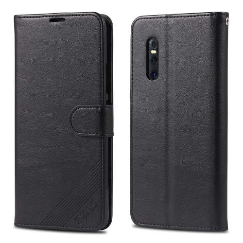 For Vivo X27 AZNS Sheepskin Texture Horizontal Flip Leather Case with Holder & Card Slots & Wallet(Black)