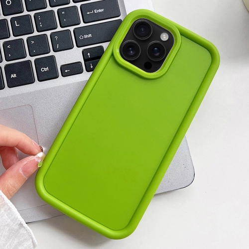 For iPhone 16 Pro Max Shockproof Frame Frosted TPU Phone Case(Green)