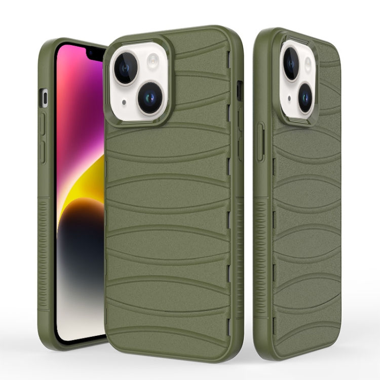 

For iPhone 14 Multi-tuyere Powerful Heat Dissipation Phone Case(Green)