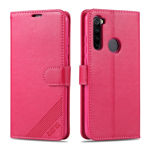For Xiaomi Redmi Note 8 AZNS Sheepskin Texture Horizontal Flip Leather Case with Holder & Card Slots & Wallet(Red)