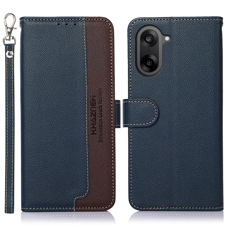 

For OnePlus Nord CE5 / Ace 5 Racing KHAZNEH Litchi Texture Leather RFID Phone Case(Blue)