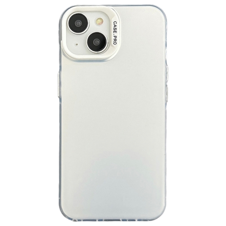 

For iPhone 13 Semi Transparent Frosted PC Phone Case(White)