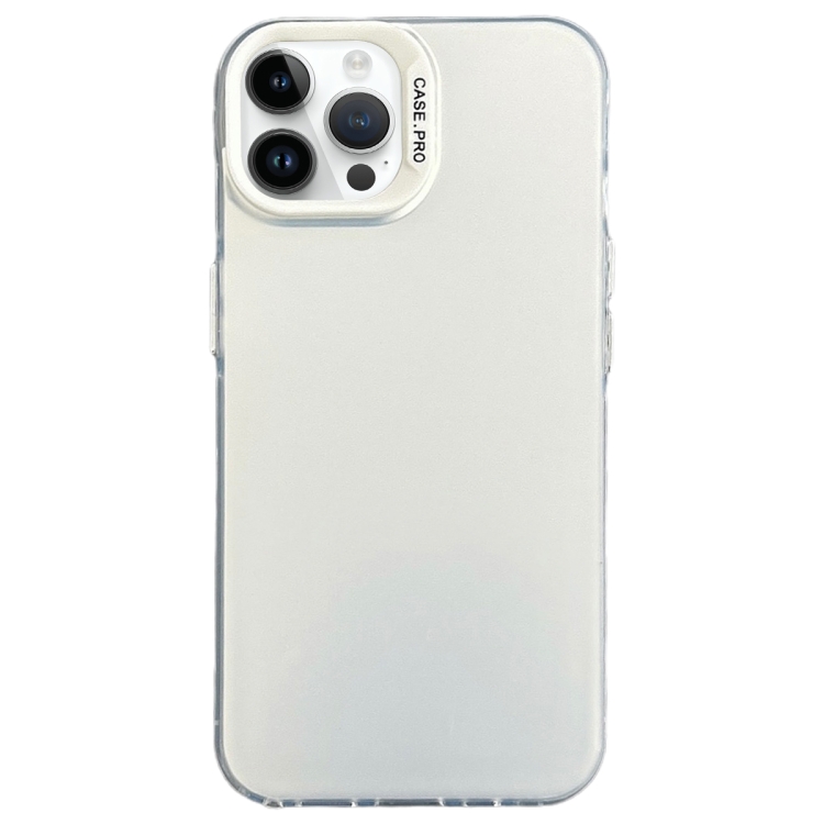 

For iPhone 13 Pro Semi Transparent Frosted PC Phone Case(White)