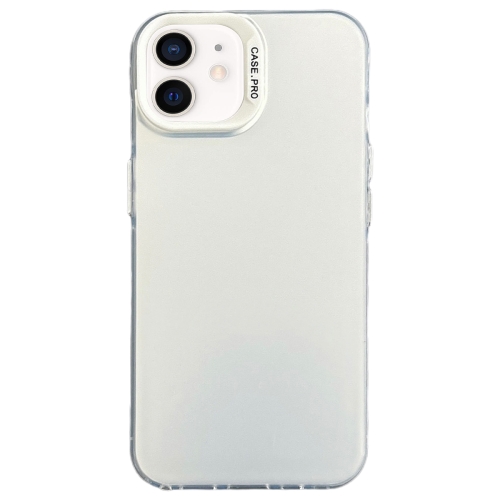 

For iPhone 12 Semi Transparent Frosted PC Phone Case(White)