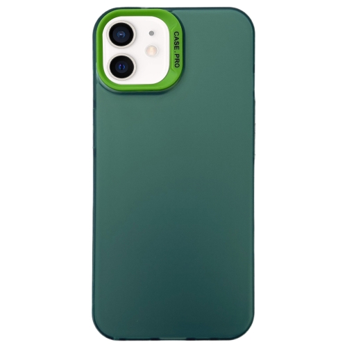 

For iPhone 11 Semi Transparent Frosted PC Phone Case(Green)