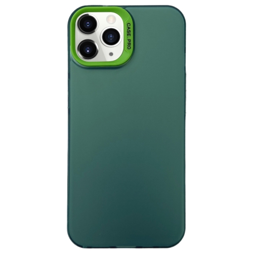 

For iPhone 11 Pro Max Semi Transparent Frosted PC Phone Case(Green)