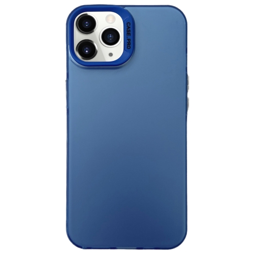 

For iPhone 11 Pro Max Semi Transparent Frosted PC Phone Case(Blue)