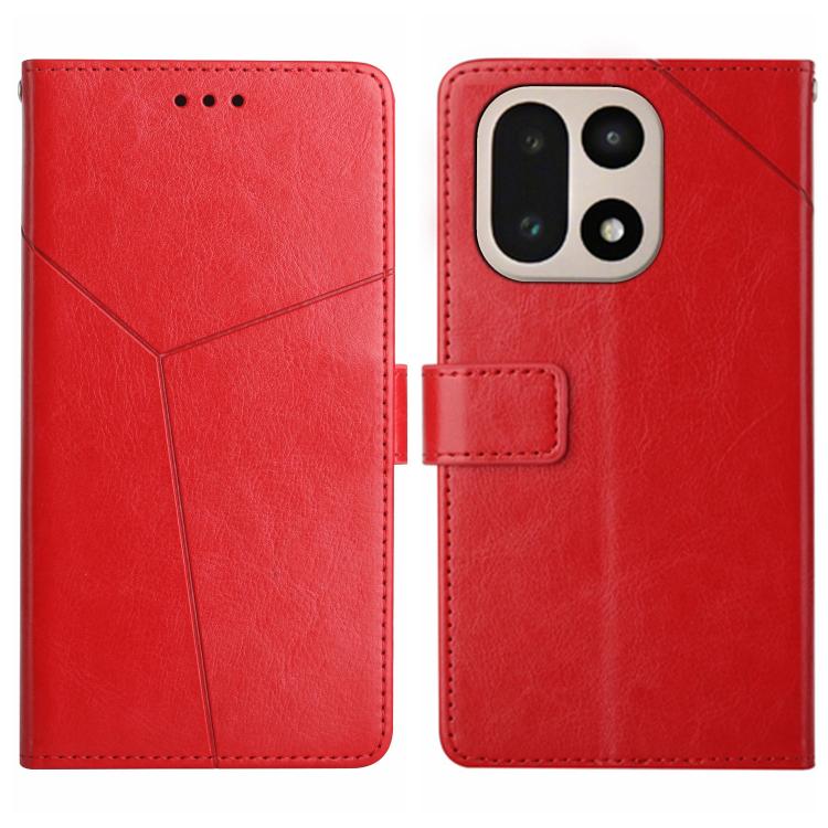 For OnePlus 15 5G Y-shaped Pattern Flip Leather Phone Case(Red) — купить у Sunsky-online WW