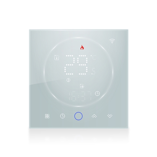 

BHT-008GALW 95-240V AC 5A Smart Home Water Heating LED Thermostat With WiFi(White)