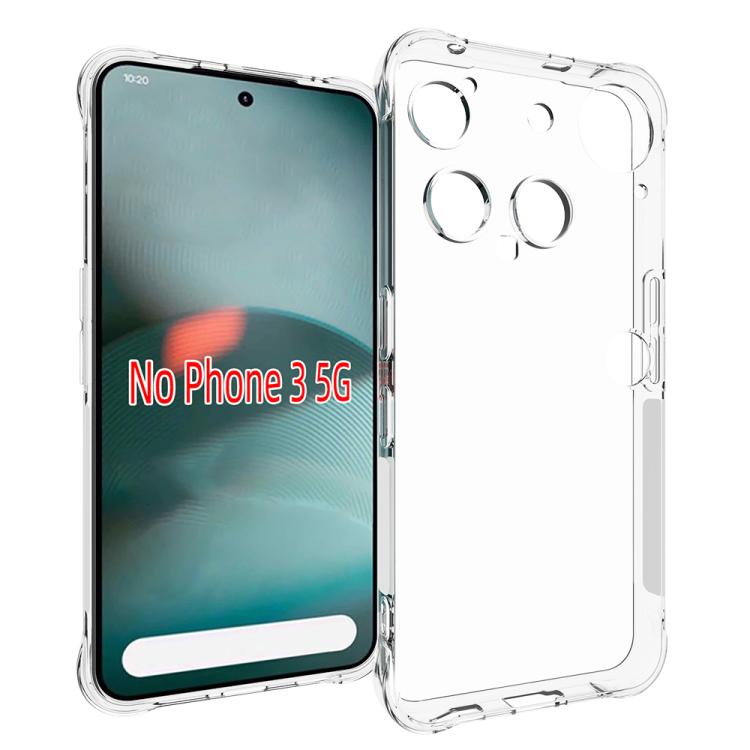 

For Nothing Phone 3 Shockproof Non-slip Thickening TPU Phone Case(Transparent)