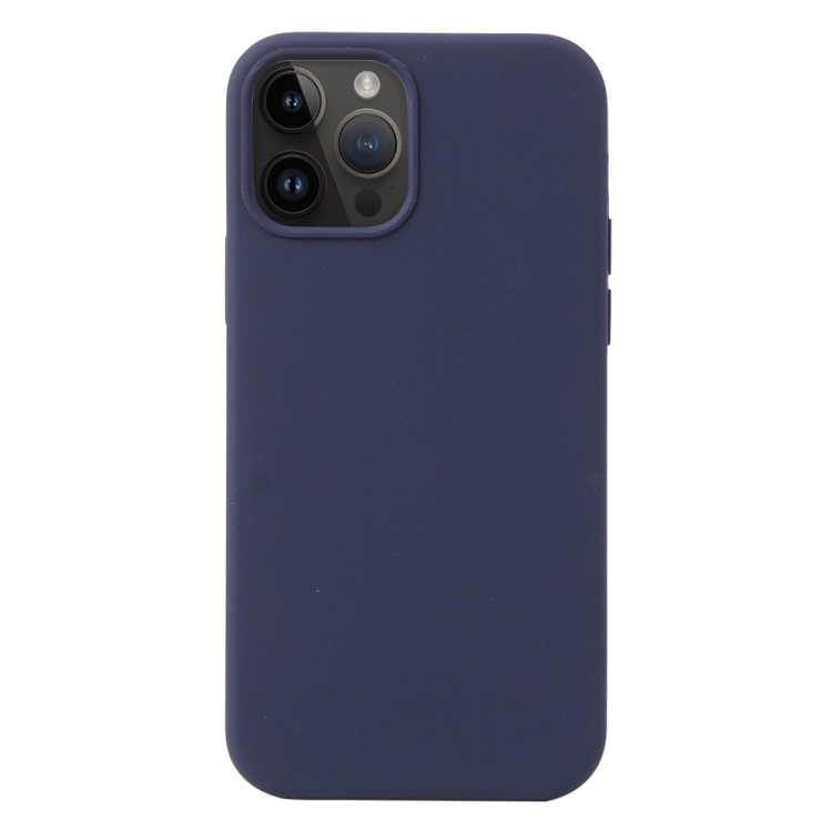 

For iPhone 15 Pro Max Liquid Silicone Phone Case(Midnight Blue)