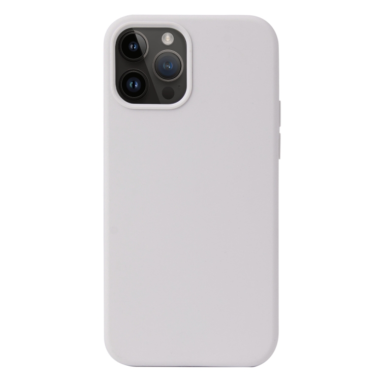 

For iPhone 15 Pro Liquid Silicone Phone Case(White)