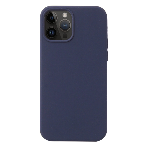 

For iPhone 15 Pro Liquid Silicone Phone Case(Midnight Blue)
