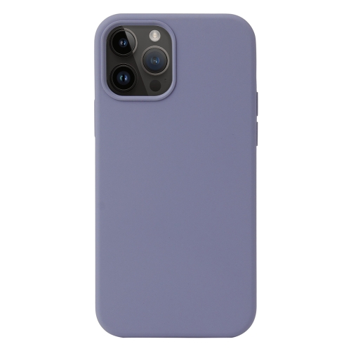 

For iPhone 15 Pro Liquid Silicone Phone Case(Lavender Grey)