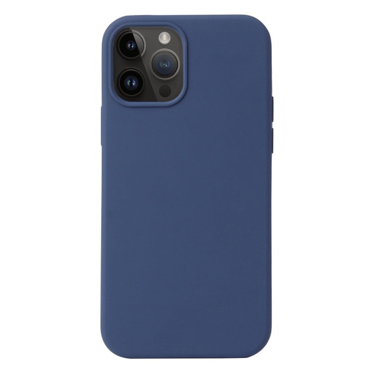 

For iPhone 15 Pro Liquid Silicone Phone Case(Blue)