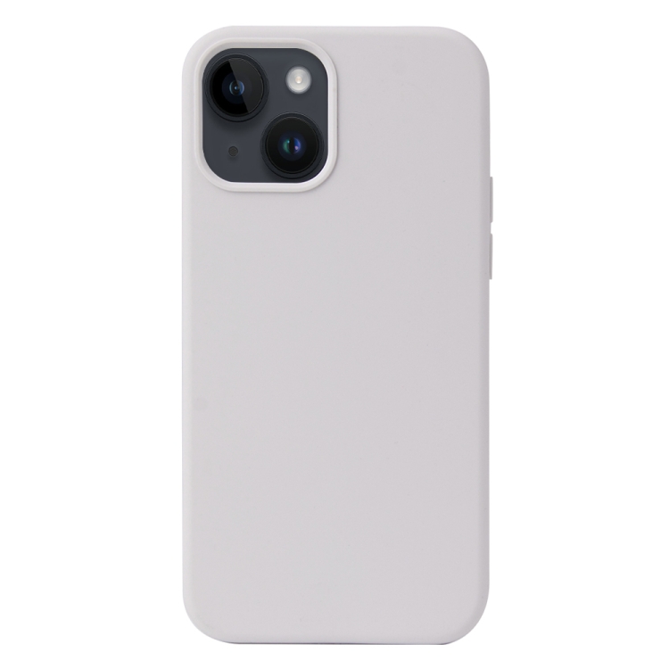 

For iPhone 15 Liquid Silicone Phone Case(White)