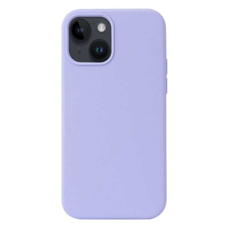 

For iPhone 15 Plus Liquid Silicone Phone Case(Purple)