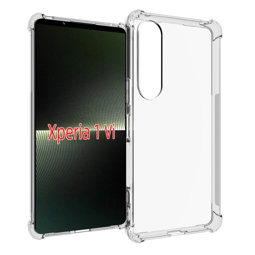 

For Sony Xperia 1 VI Shockproof Non-slip Thickening TPU Phone Case(Transparent)
