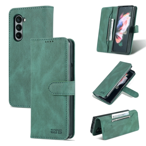 

For Samsung Galaxy Z Fold5 AZNS Dream II Skin Feel PU+TPU Horizontal Flip PU Phone Case(Green)