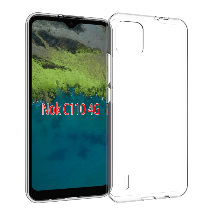 

For Nokia C110 4G Waterproof Texture TPU Phone Case(Transparent)