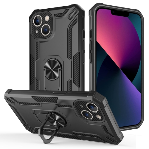 

For iPhone 15 Plus Warship Armor 2 in 1 Shockproof Phone Case(Black)