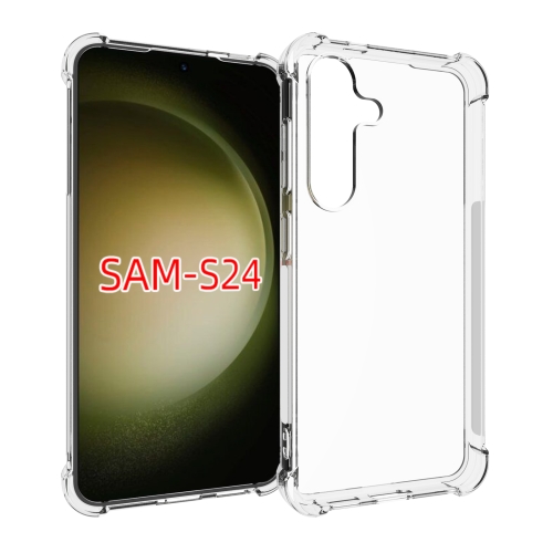 

For Samsung Galaxy S24 5G Shockproof Non-slip Thickening TPU Phone Case(Transparent)