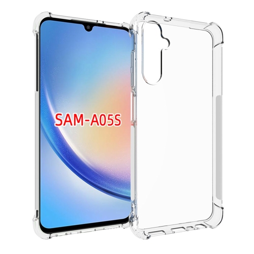 

For Samsung Galaxy A05s Shockproof Non-slip Thickening TPU Phone Case(Transparent)