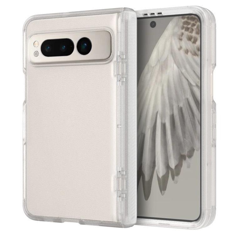 

For Google Pixel Fold Scratchproof Acrylic TPU Phone Case(Transparent)