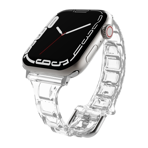 

For Apple Watch 4 40mm Cube Airbag Clear TPU Watch Band(Transparent)