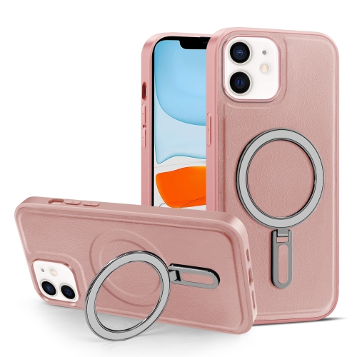 

For iPhone 11 MagSafe Magnetic Holder Phone Case(Pink)