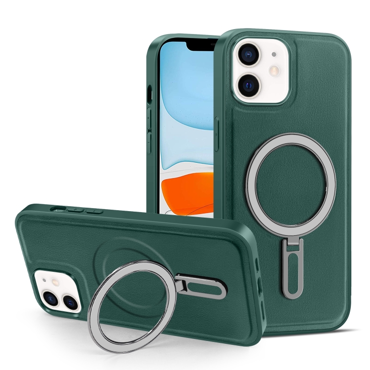 

For iPhone 11 MagSafe Magnetic Holder Phone Case(Green)